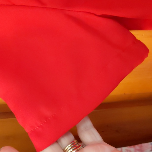 TWIK* babydoll peplum short sleeve round neck keyhole button close blouse - Picture 4 of 11